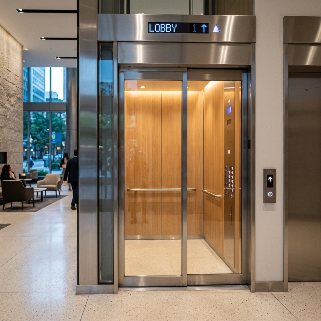 Automatic Glass Door Elevator