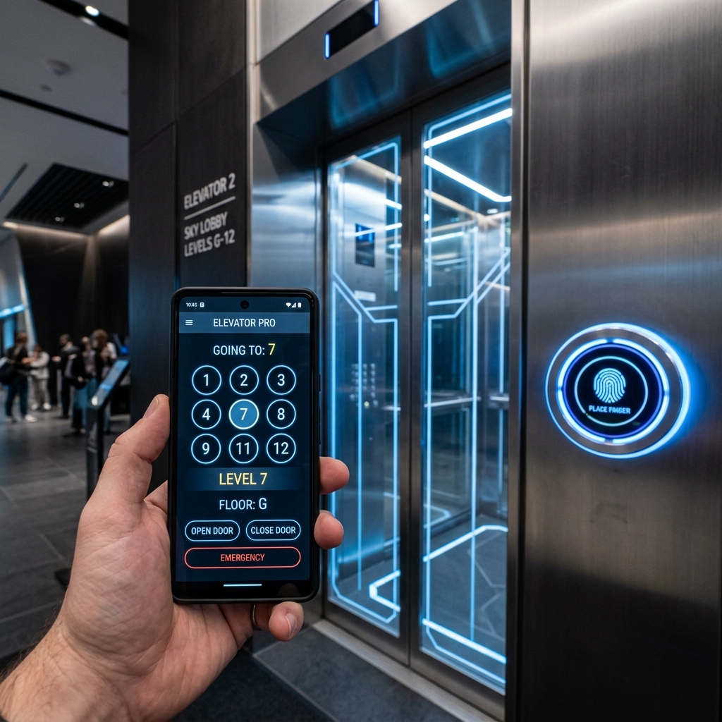 IoT Smart Elevator with Biometric Fingerprint Scanner